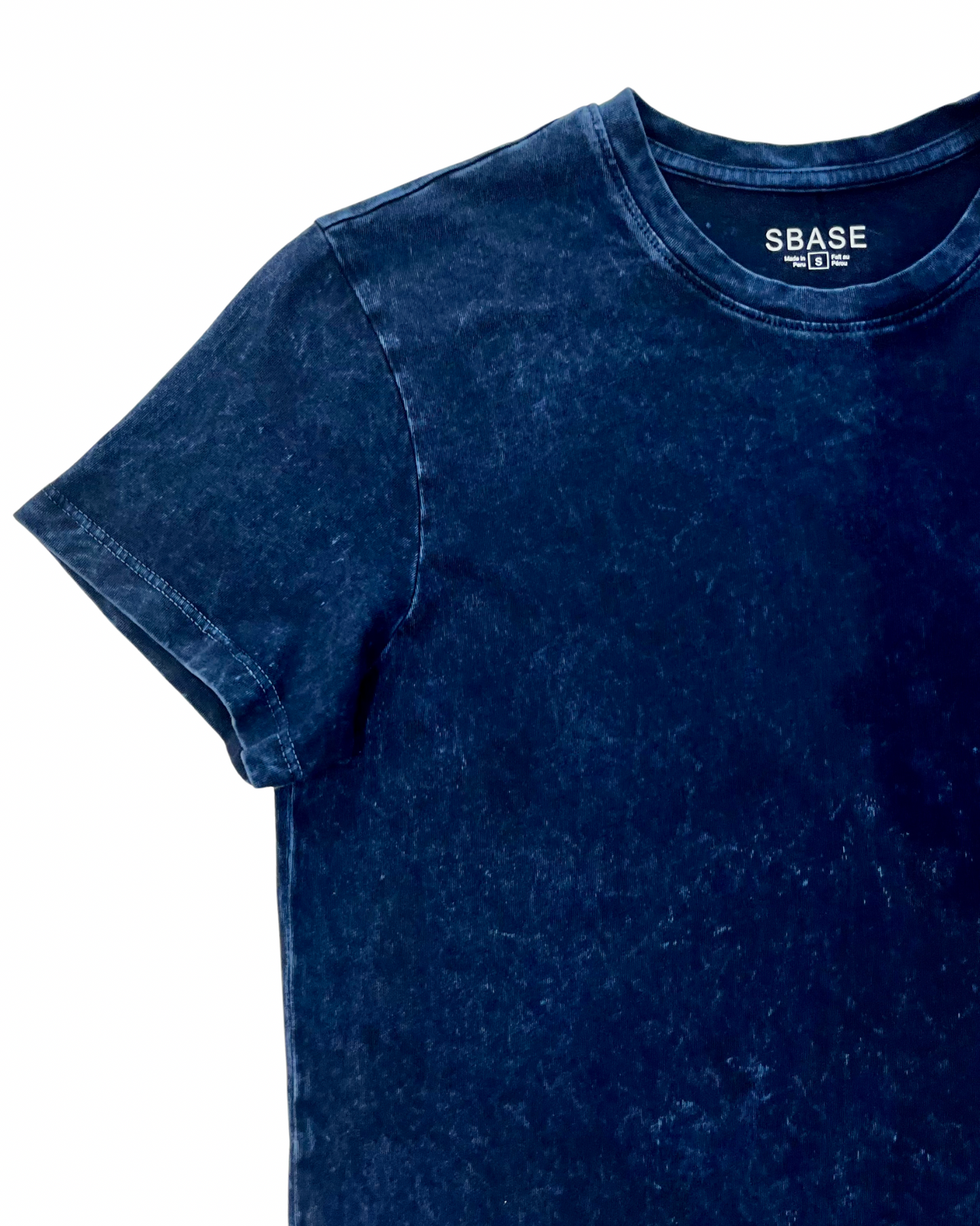 Short sleeve Crewneck 100P Denim
