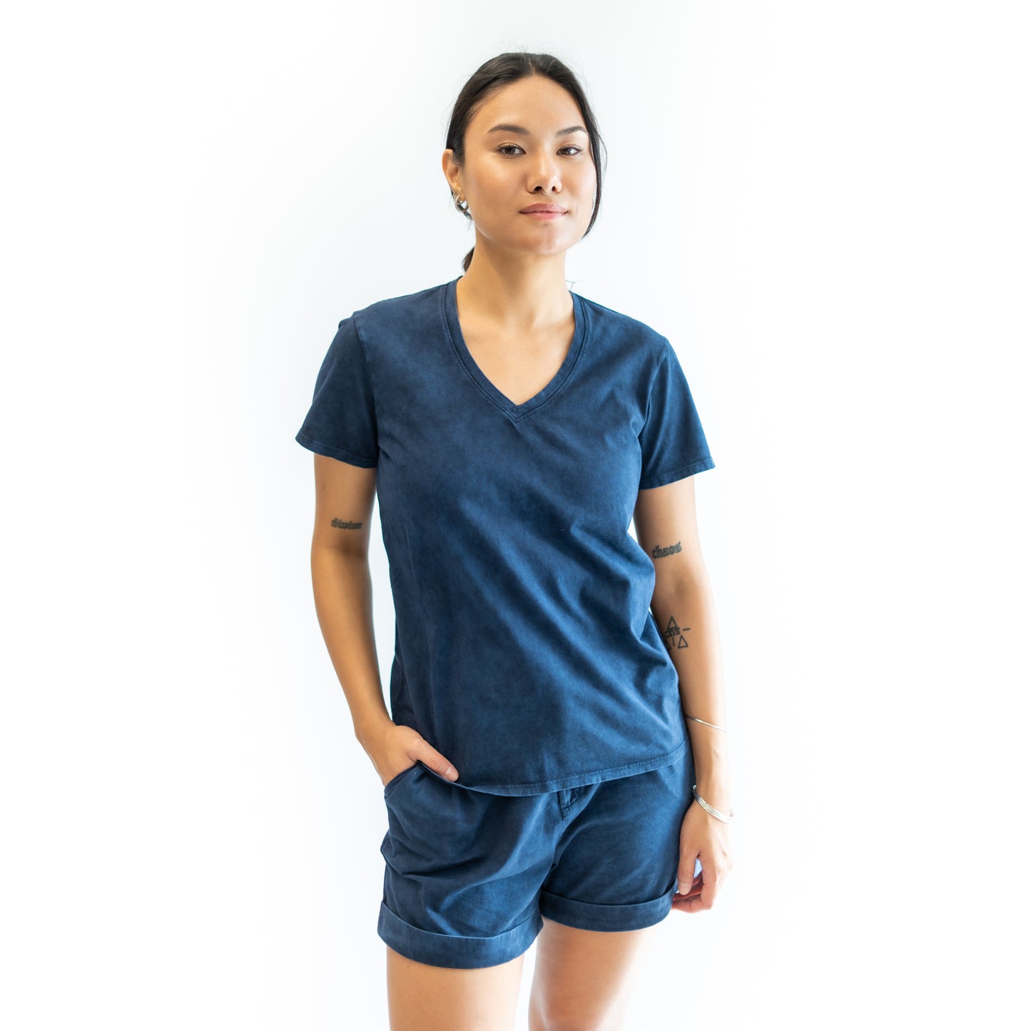 Short sleeve T-SSV100P Denim