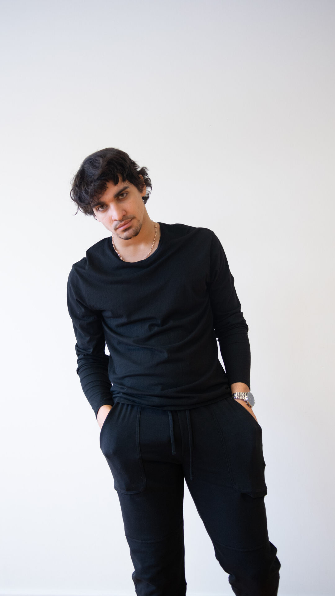 Men Long sleeve Crewneck t-shirt PM