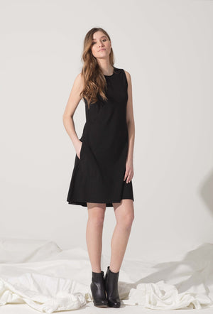 A Line Dress With Pockets - SBASE